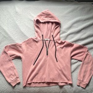 Garage XS Pink Cropped Hoodie